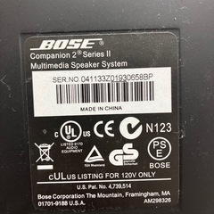 A 2508-817 BOSE Companion2 seriesⅡ 説明書あり 動作確認済み 接触が悪いです　キズ汚れ有りの画像