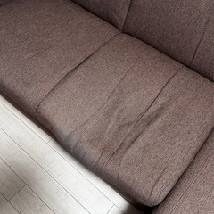 3人がけL字ソファの画像