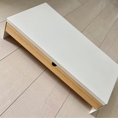 ★1000円【美品】IKEA イケア ELLOVEN エロヴェン 引き出し付きモニタースタンド ホワイトの画像