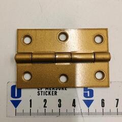 0831-153 カラー丁番 ゴールド64mm  3個セットの画像