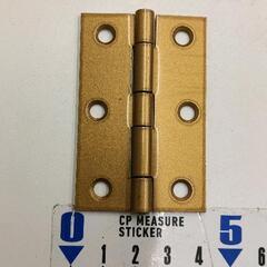 0831-153 カラー丁番 ゴールド64mm  3個セットの画像