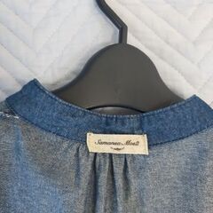 サマンサモスモス　デニムマキシ丈ワンピース　一回着用のみの画像