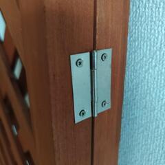 木製折りたたみラティス　フェンスの画像