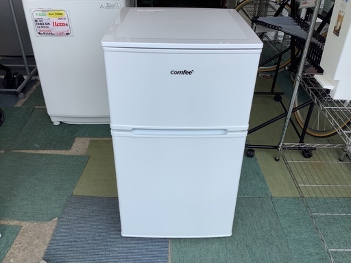 【リサイクルサービス八光】2023年製　COMFEE'　RCT90WH/H 　冷凍冷蔵庫　 [右開きタイプ /2ドア /90L]
