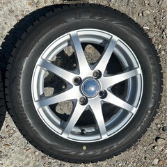 社外　14インチ BSスタッドレス　155/65R14 バリ山の画像