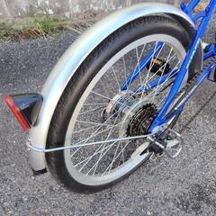 20インチ　折り畳み自転車　6段変速ギア　乗って帰れますの画像