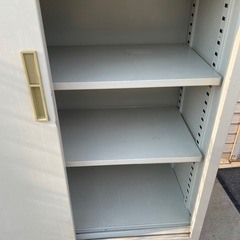 ② 書庫 書棚 オフィス家具 中古品 スチール キャビネット NAIKI 鍵なしの画像