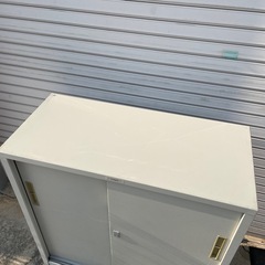 ② 書庫 書棚 オフィス家具 中古品 スチール キャビネット NAIKI 鍵なしの画像