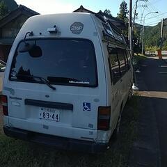 旧車　日産キャラバン　車椅子リフト付き　現在キッキンカー仕様の画像