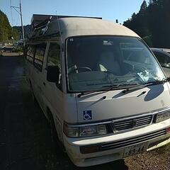 旧車　日産キャラバン　車椅子リフト付き　現在キッキンカー仕様の画像