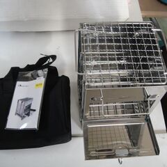 未使用　Moon Lence バーベキューコンロ 焚き火台 ミニ 収納袋付き 折りたたみ ステンレス製 アウトドア キャンプ　【19】の画像