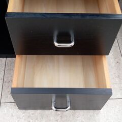 ★リユースのサカイ高崎店★TJ12674  テレビ台 黒 H53×D44.5×W60 クリーニング済みの画像