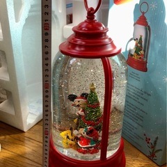 ディズニー 特大 スノードーム BIG ライト付き 美品 Xmasの画像