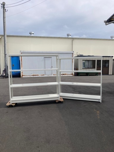 【OF-60】美品 okamura オカムラ 中軽量 スチール棚 スチールラック 4段 ボルトレス 倉庫 ガレージ オフィス 家庭用 店舗　検)事務机　オフィス チェア　会議 椅子　ロッカー　ミーティングテーブル　応接ソファ 店舗 事務所 什器　書庫 本棚 ラック デスク スチール 美品多数 格安 【中古オフィス家具】