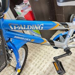 スポルディング ジュニアサイクル 16インチ ブルー 子供用自転車の画像