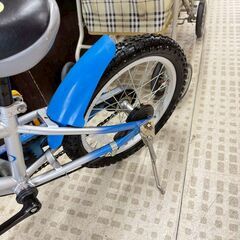 スポルディング ジュニアサイクル 16インチ ブルー 子供用自転車の画像