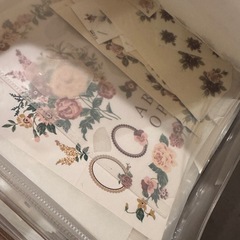 ポーセリンアート、ポーセラーツ 転写紙大量セット！！の画像