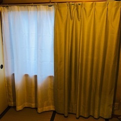 カーテン&レースカーテン各2枚セットの画像