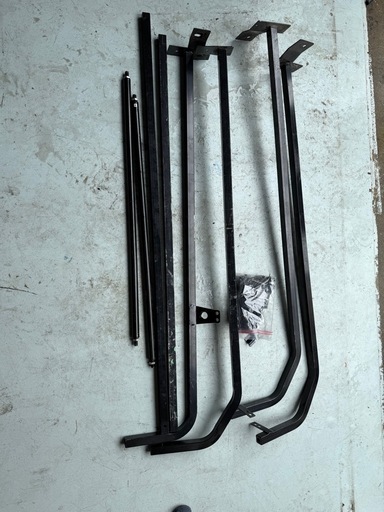 職人棚 】ハイエース 200系 運転席側 棚2段 縦バー セット スーパーGL DX リアヒーター付き デラックス 1型～新型対応