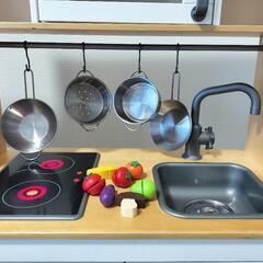 美品♪　IKEA　イケア　おままごとキッチン　お道具　お野菜　フルーツ付き♪の画像