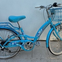 子供用　自転車　女の子22インチ　荷台新品パーツ付きの画像