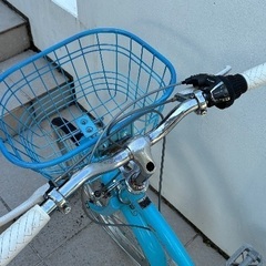 子供用　自転車　女の子22インチ　荷台新品パーツ付きの画像