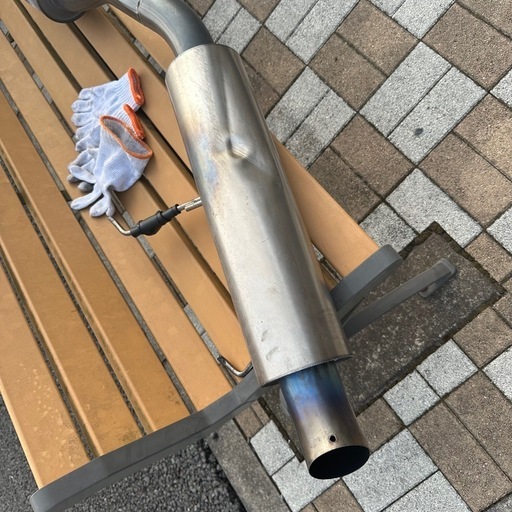 （要修理）S2000 フルチタンマフラー 70RS 触媒延長加工