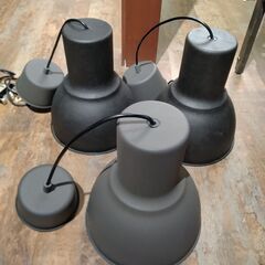 HEKTAR ヘクタル ペンダントランプ, ダークグレー ブラック  22 cm  1個の画像