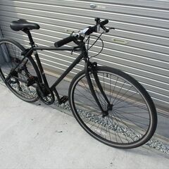 E463　★　11000円★整備済み スポーツ中古自転車 ブラック　46ｃｍ　７段【クロスバイク】の画像