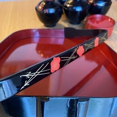 お椀5客&小皿5枚セット+取っ手付きお盆の画像
