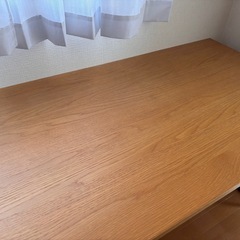 無印 折りたたみ机 幅120cmの画像