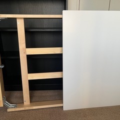 IKEA イケア　伸縮式ダイニングテーブル　エーケダーレン　ホワイトの画像