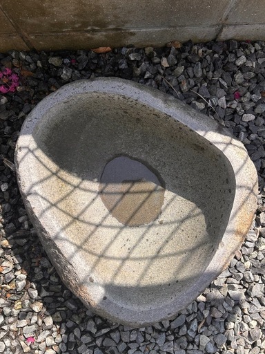 睡蓮鉢 石鉢 庭園 メダカ 水鉢 蹲 縁先鉢丸型 DIY