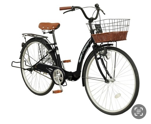 折りたたみ自転車 26インチ シティサイクル ママチャリ 低床フレーム 両立スタンド カゴ サークル錠 ダイナモライト 付き