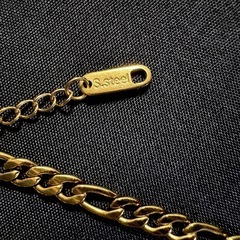 N32*《ステンレス》*イニシャルS.ゴールドネックレスの画像