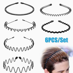 ヘアバンド６本セット　レディース メンズ兼用　ヘッドバンド の画像