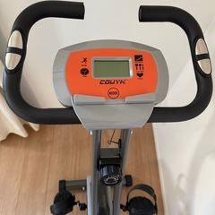 COUYK BIKEフィットネスバイク 折りたたみ式 静音 エアロバイク 心拍数計測 自宅バイク マグネット式 コンフォートバイク 8段階負荷調節の画像
