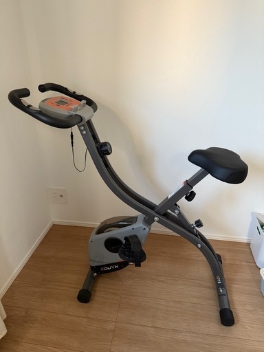 COUYK BIKEフィットネスバイク 折りたたみ式 静音 エアロバイク 心拍数