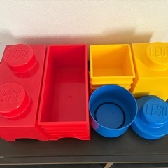 レゴ (LEGO)ストレージボックス ブリック マルチパック3セット ミックス (レッド, ブルー,イエロー)の画像