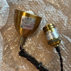 ニトリ　ペンダントライト　ヴィンテージ　ゴールド　の画像