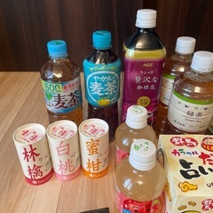 おまとめ品　お茶　ジュース　クッキー　お煎餅の画像