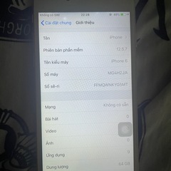 iPhone6 64gb バッテリー100%の画像