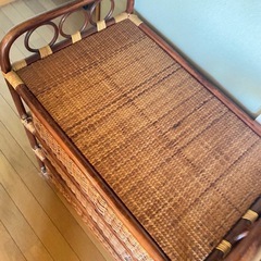 家具　収納　リビング　洗面所　籐　ラタンの画像
