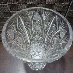 未使用保管品 BOHEMIA クリスタル フラワーベース 高さ24.5cm 箱付き 花びん 花器 札幌市東区 新道東店 の画像