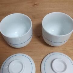 蓋つき煮物椀、茶碗蒸し椀 2個セット 陶器の画像