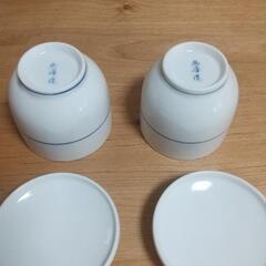 蓋つき煮物椀、茶碗蒸し椀 2個セット 陶器の画像