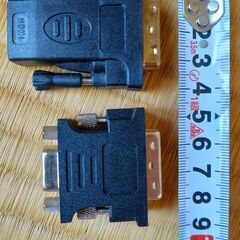 【配送可】美品 DVI-VGAアダプタ、 DVI-HDMIアダプタの画像