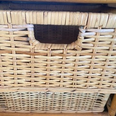 ラタン　収納　籐　家具　洗面　の画像