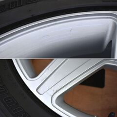 ≪yt2028ジ≫ スタッドレス付アルミホイール 4本セット 現状品 AGA Burg 19x8.5J 5H BRIDGESTONE ブリザック DM-Z3 255/50R19 103Q 2014年 70822-03の画像