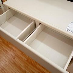 【リユースのサカイ八街店】★ジモティ割あり★ 食器棚　収納棚　ホワイト　クリーニング済　YJ7634の画像